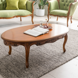 emerald coffee table oval