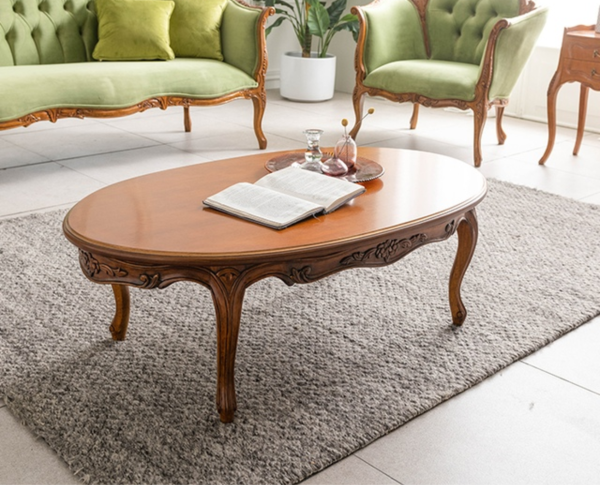 emerald coffee table oval